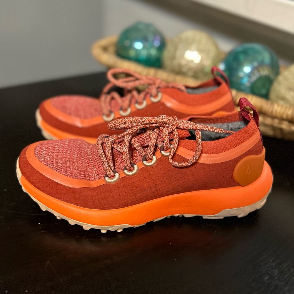 Allbirds Trailrunner SWT Diablo Orange Cream Sneakers Size 8.5 - Picture 5 of 12